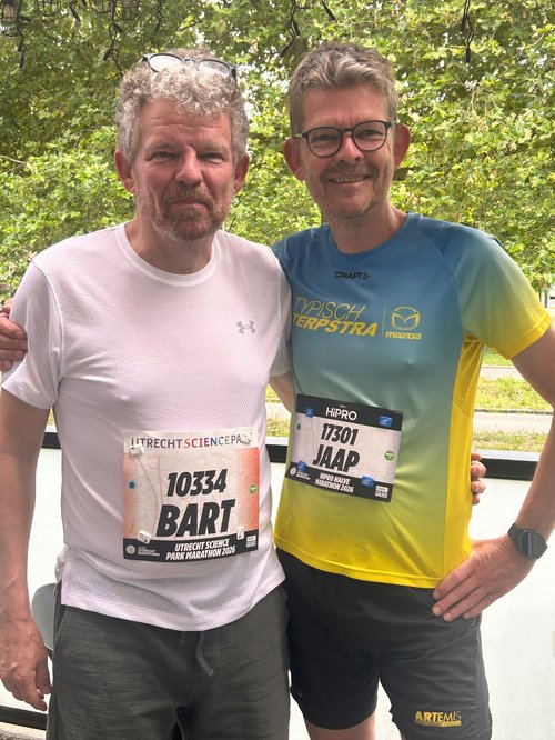 Bart en Jaap Halve Marathon Utrecht 2026