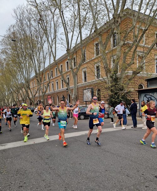 Robert en Peter Rome marathon 1