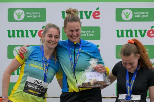 podium 5 km Winsum vrouwen